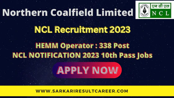 NCL HEMM Operator Recruitment
