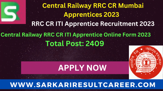 RRC CR Apprentice Recruitment 2023