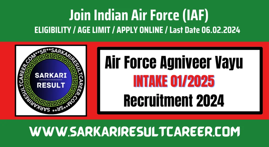Airforce Agniveer Vayu Intake 01/2025