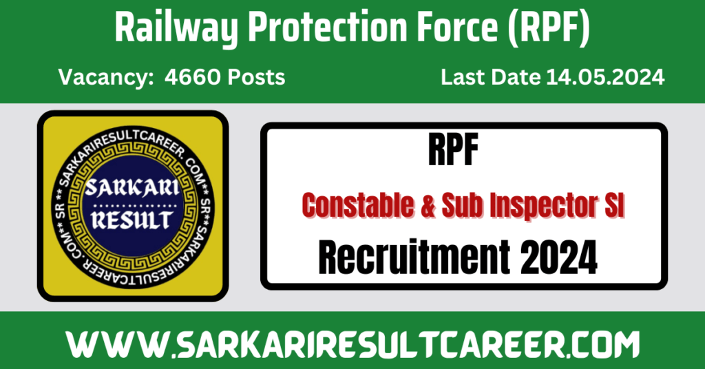RPF Constable and Sub Inspector Recruitment 2024 SARKARI RESULT